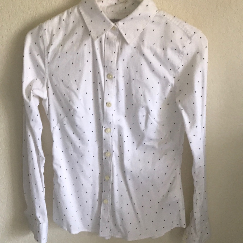 EUC Banana Republic Polka Dot Shirt Sz 0